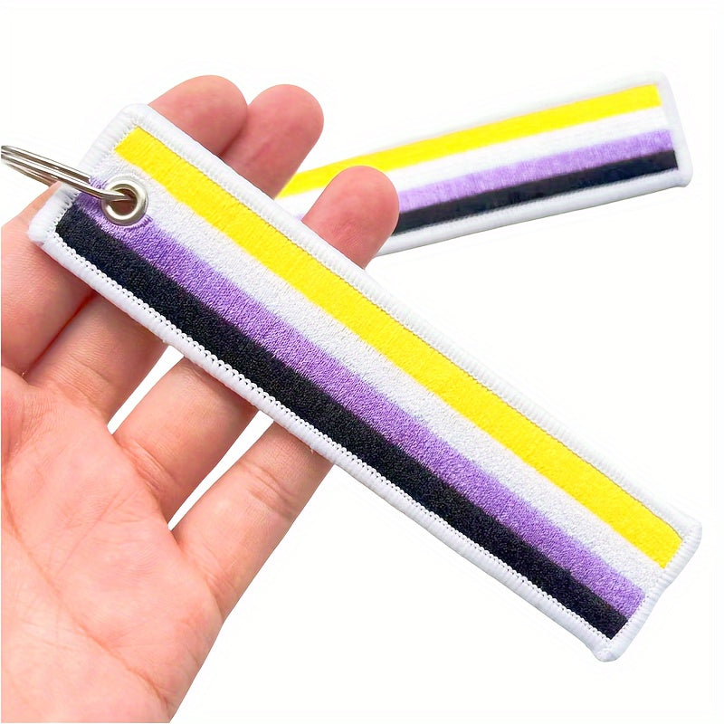 Pride Month Rainbow Keychain Pendant LGBT Theme