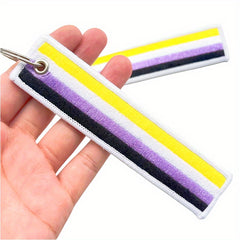 Pride Month Rainbow Keychain Pendant LGBT Theme