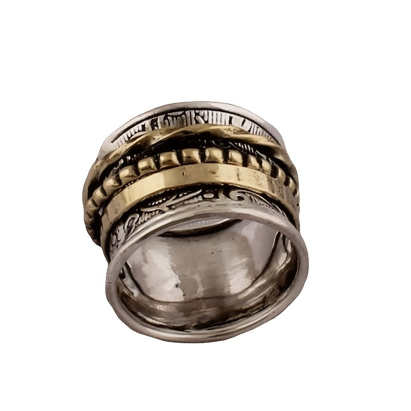 Vintage Men's Zinc Alloy Ring Hip Hop Jewelry Gift