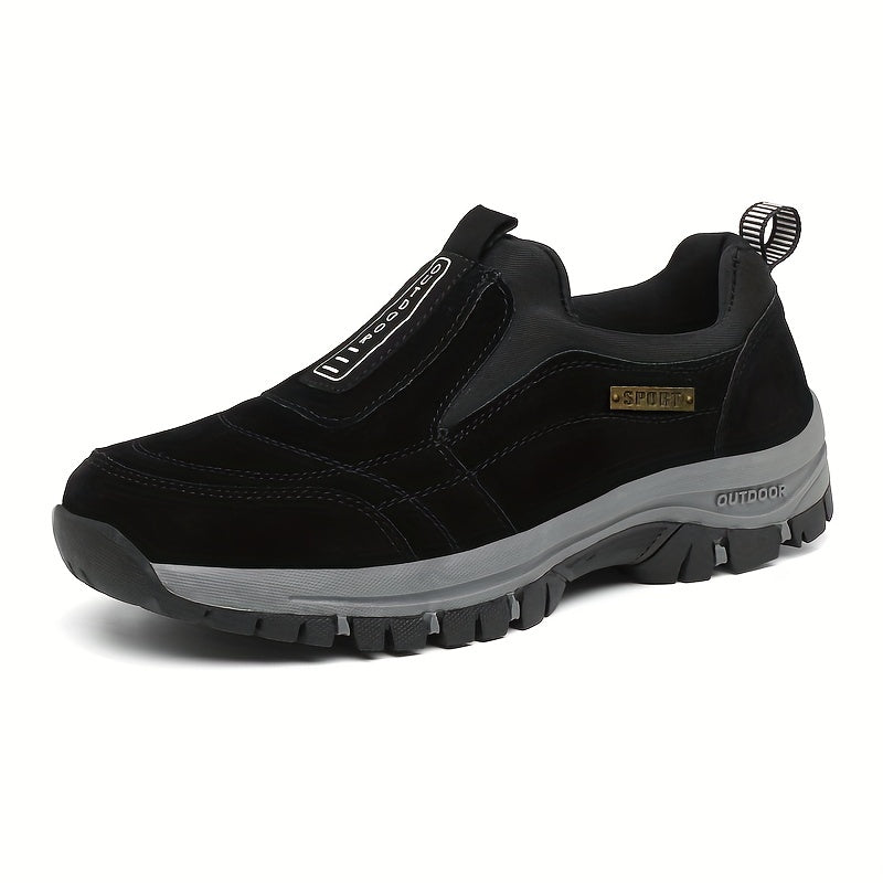 Thick Sole Slip On Hiking Shoes Shock Absorption Non Slip Sneakers