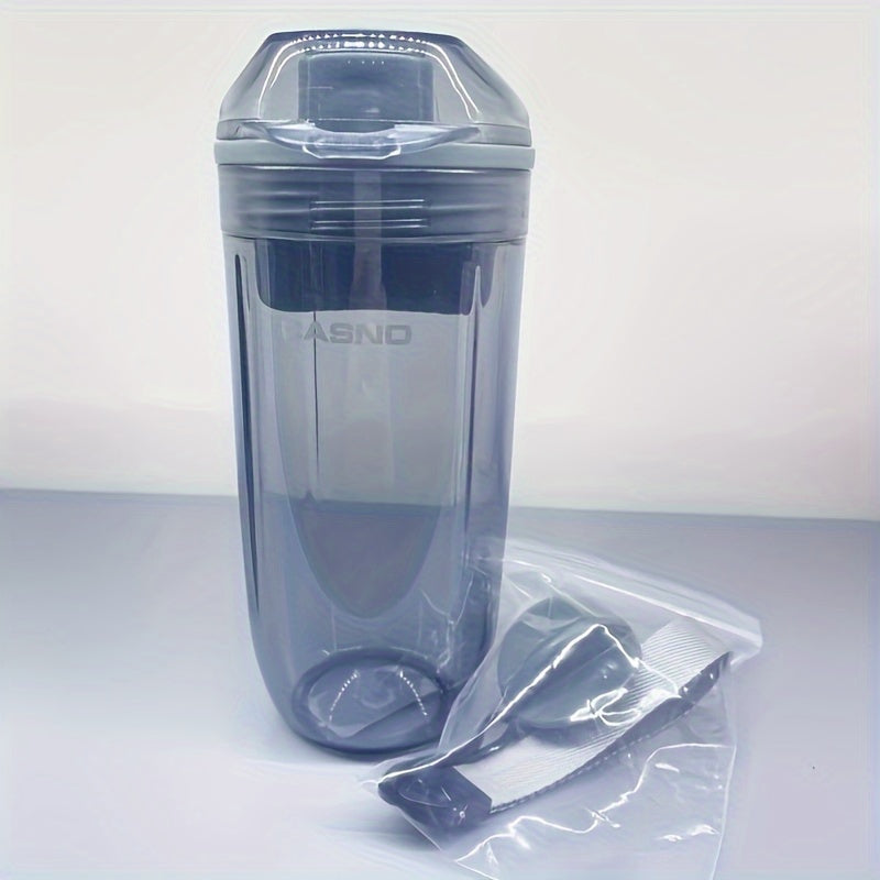 400ml Transparent Leakproof Water Bottle with Strap and Stirring Ball