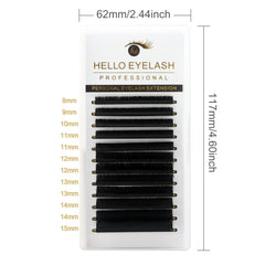 Volume Cashmere Silk Eyelash Extensions 0.03 C CC D DD Mixed Pack 8-15mm