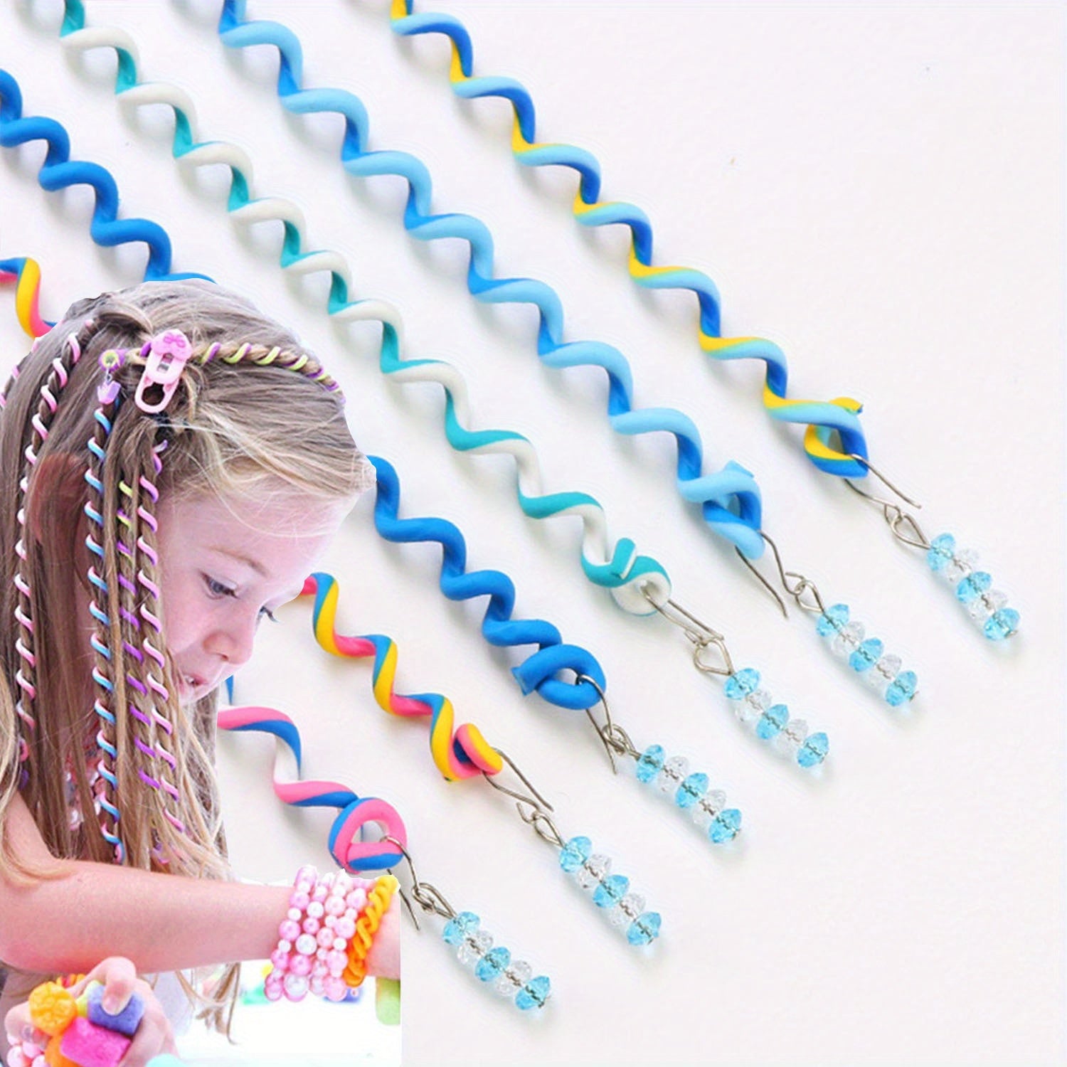 Colorful Braid Hair Tools for Girls Kids Hair Bands Ponytail Holders