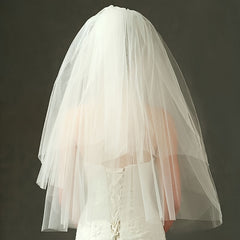 Double Layer Bridal Veil for Wedding Decoration