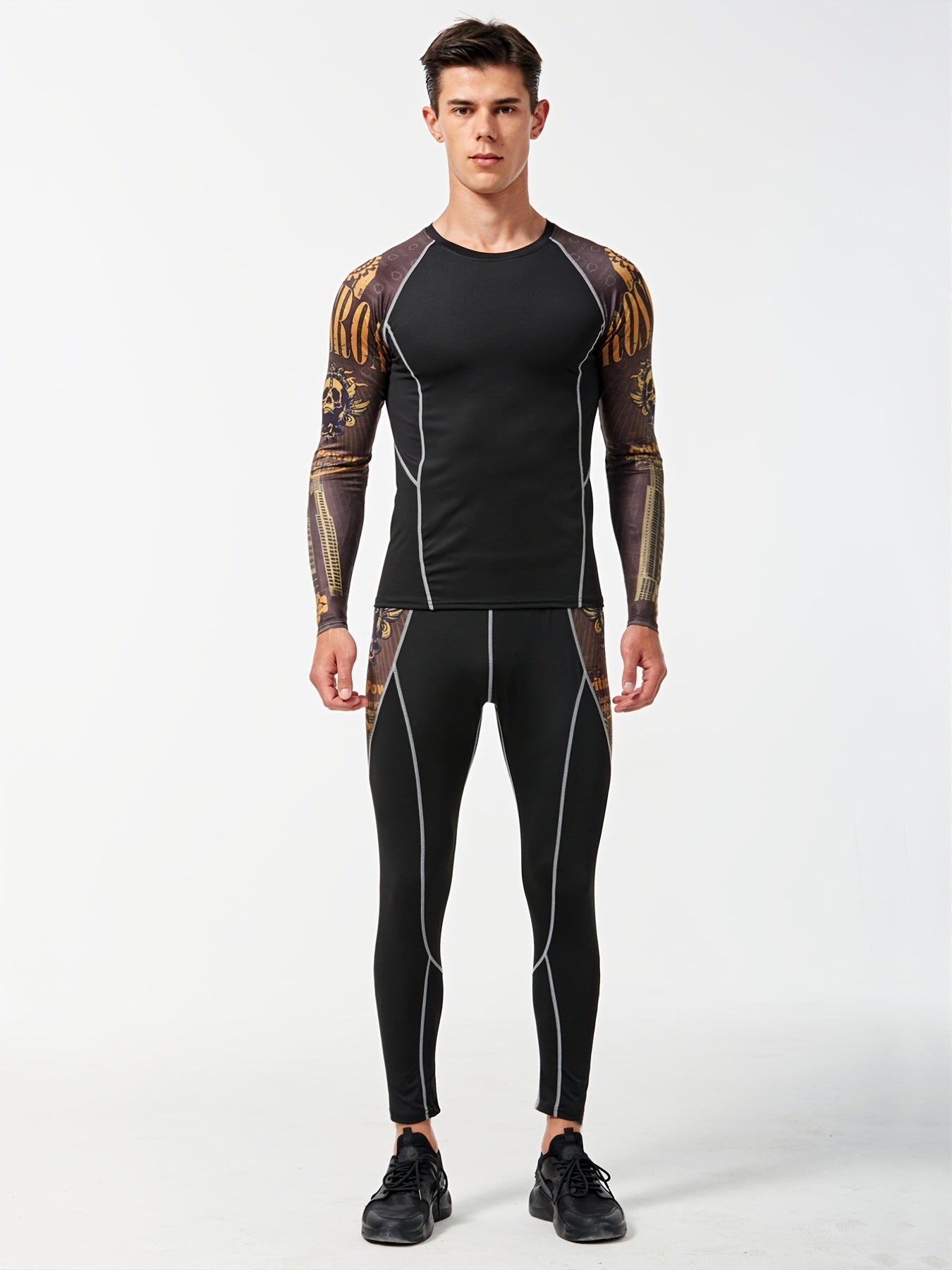 Men's Quick Dry Fitness Suit for Basketball Running Yoga