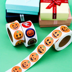 500pcs Halloween Pumpkin Ghost Car Stickers Holiday Gift Craft Decoration