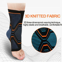 2pcs Sports Ankle Protector Stretch Pressurized Breathable Knitted