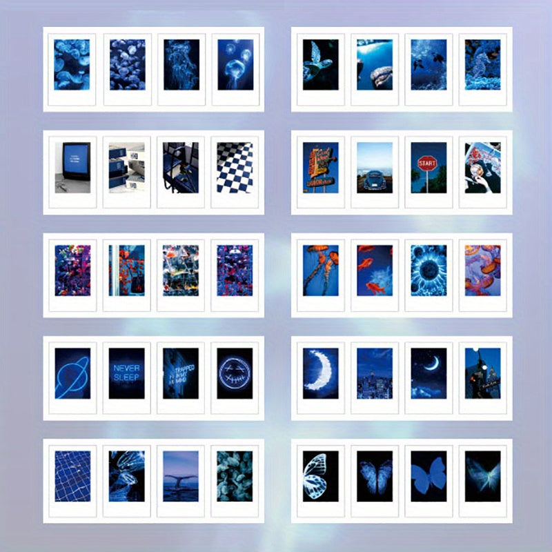 20Pcs 40types Mini Photo Album Stickers Landscape Stickers For Journals