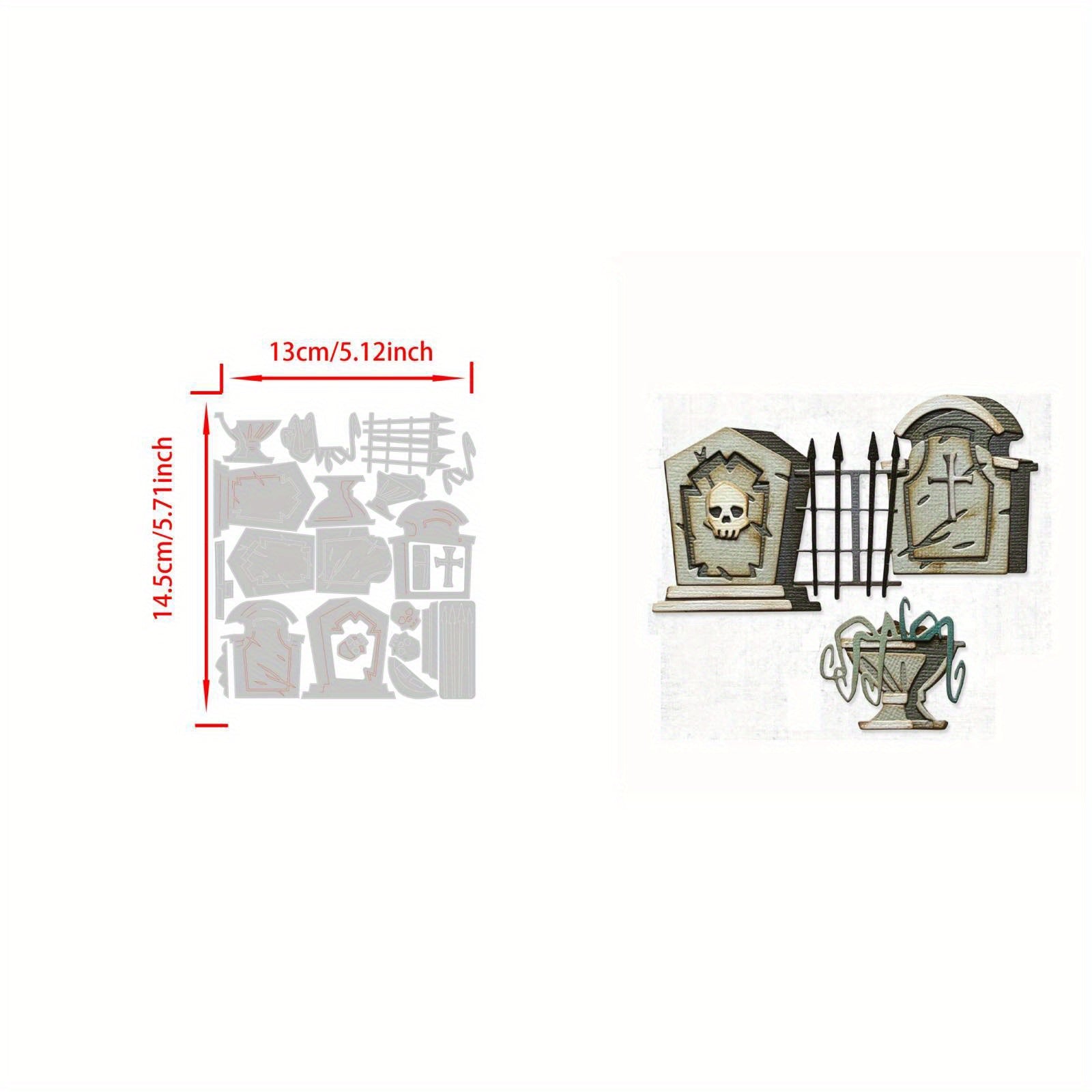 1pc Hallowmas Metal Cutting Dies Stencils DIY Scrapbook Card Craft Embossing