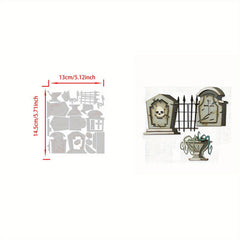 1pc Hallowmas Metal Cutting Dies Stencils DIY Scrapbook Card Craft Embossing