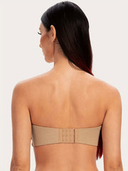 Solid Strapless Bandeau Bra Push Up Everyday Women's Lingerie