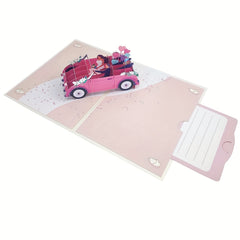 3D Pop Up Romantic Wedding Greeting Card Bridal Shower Card or Engagement Card