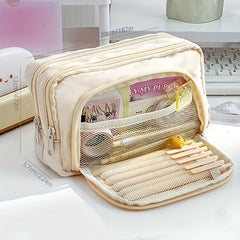 Large Capacity Pencil Case Handheld Stationery Bag