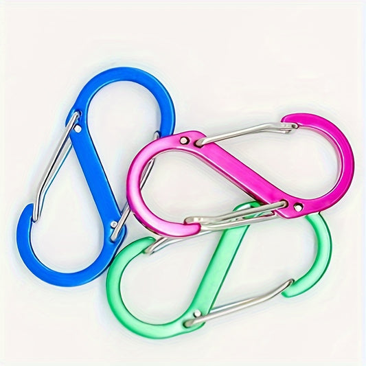 4pcs S-shaped Climbing Buckle Aluminum Alloy Backpack Lock Buckle