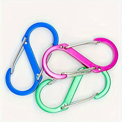 4pcs S-shaped Climbing Buckle Aluminum Alloy Backpack Lock Buckle