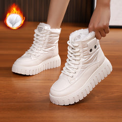 Women's Warm Snow Boots - Comfortable Non-slip Medium Tube Sneakers