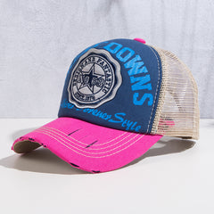 Summer Sunscreen Baseball Cap Men's Breathable Beach Peaked Cap