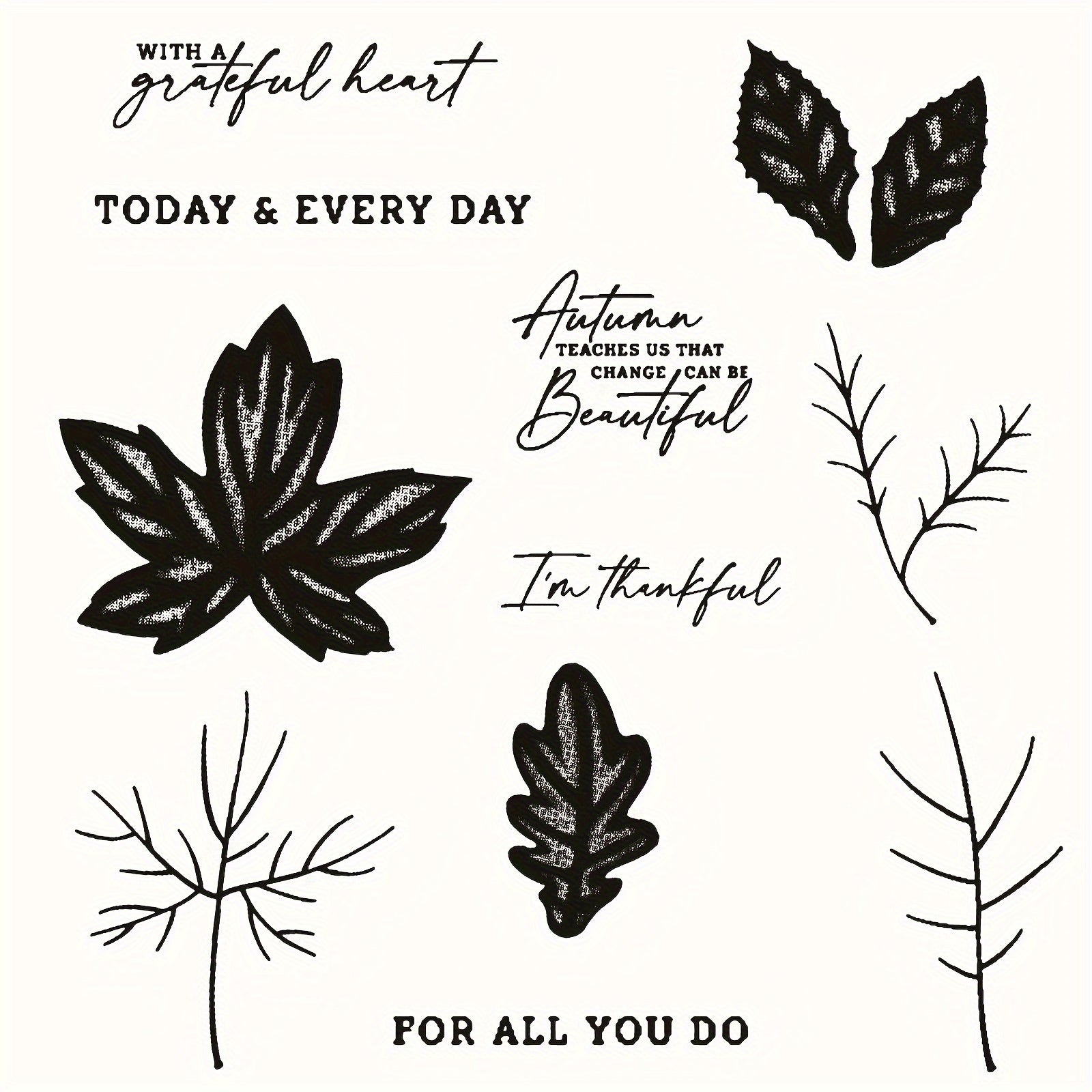 Leaf Metal Cutting Dies And Stamps Set For Scrapbooking Card Paper Craft