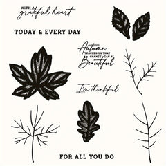 Leaf Metal Cutting Dies And Stamps Set For Scrapbooking Card Paper Craft