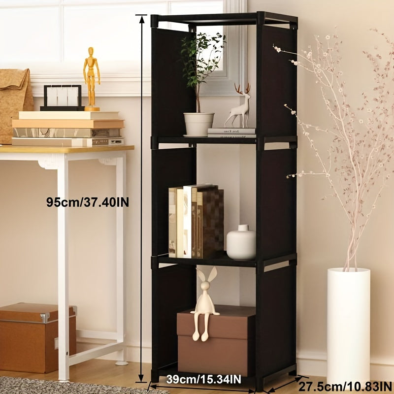 1pc DIY Bookshelf Assembly Functional Book And Newspaper Rack