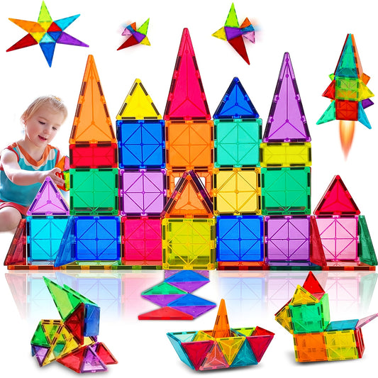 Magnetic Tile Building Block Set 34pcs for Kids 3+