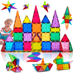 Magnetic Tile Building Block Set 34pcs for Kids 3+