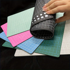 A4 Double Sided Cutting Mat Sewing Crafting Grid Line Cu