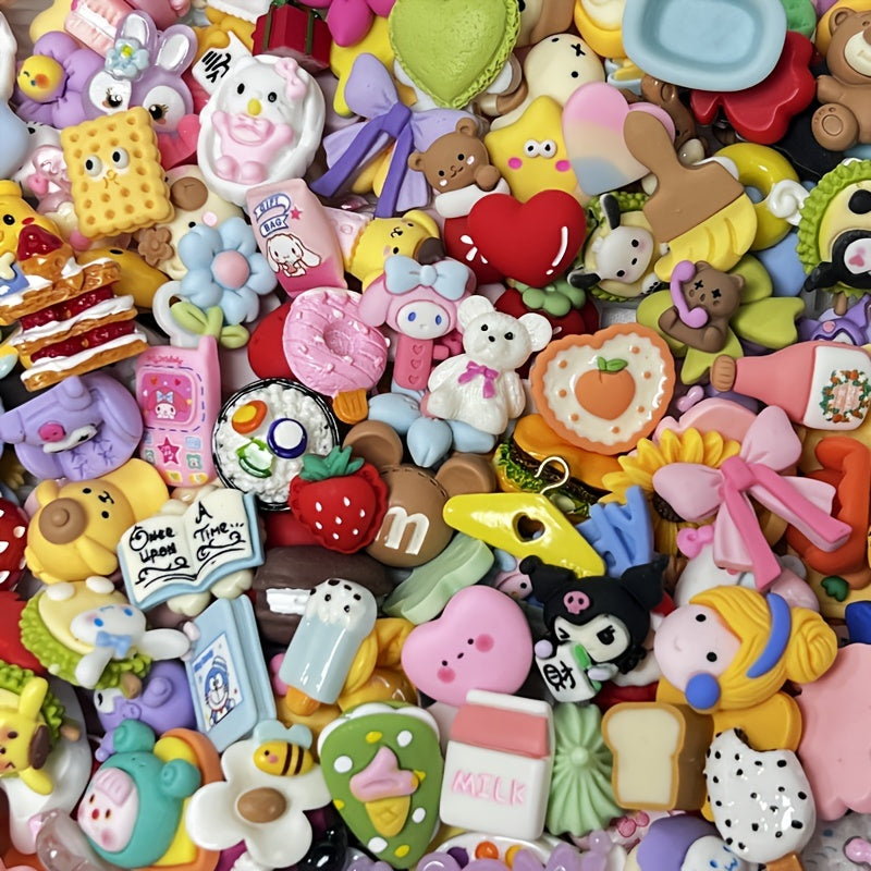 Resin Charms for DIY Phone Case Jewelry Hair Clip Crafts