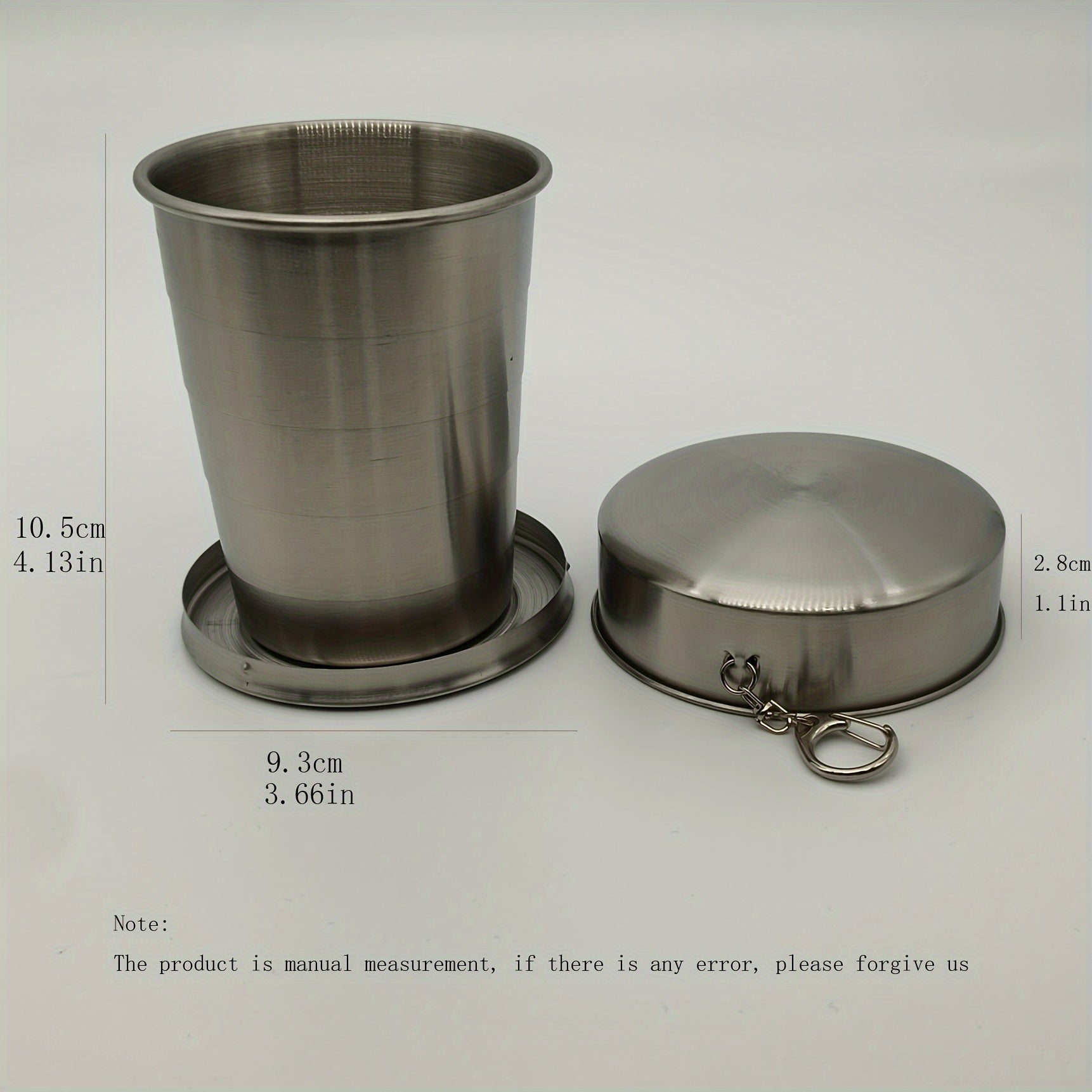 Stainless Steel Folding Cup Portable Mini Wine Cup For Outdoor Camping