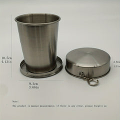 Stainless Steel Folding Cup Portable Mini Wine Cup For Outdoor Camping