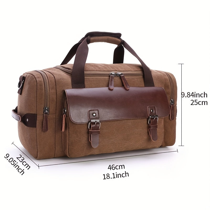 Vintage Travel Bag Tote Clothing Storage Carry On Luggage Duffel Bag