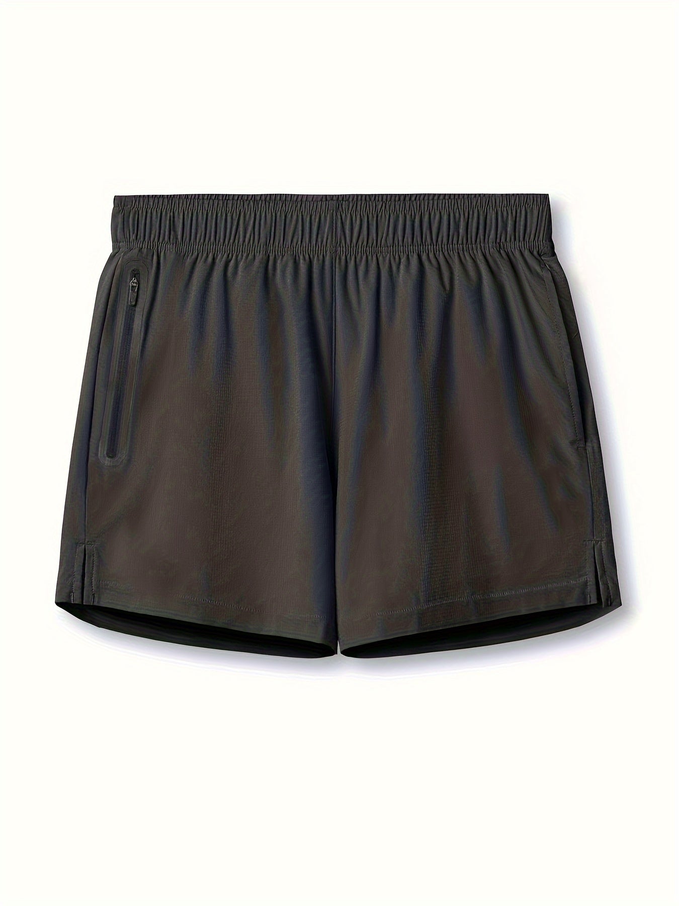 Men's Breathable Zip Pocket Shorts for Fitness Training
