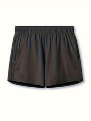 Men's Breathable Zip Pocket Shorts for Fitness Training
