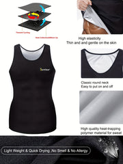 Sauna Ready Men's Sleeveless Tank Top for Waist Training & Gym