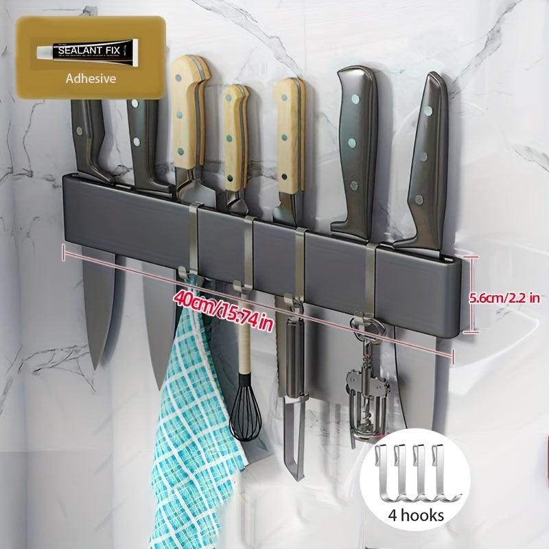 Stainless Steel Wall Mounted Knife Holder Organizer