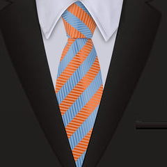 Men's 3 15'' Business Striped Collar Shirt