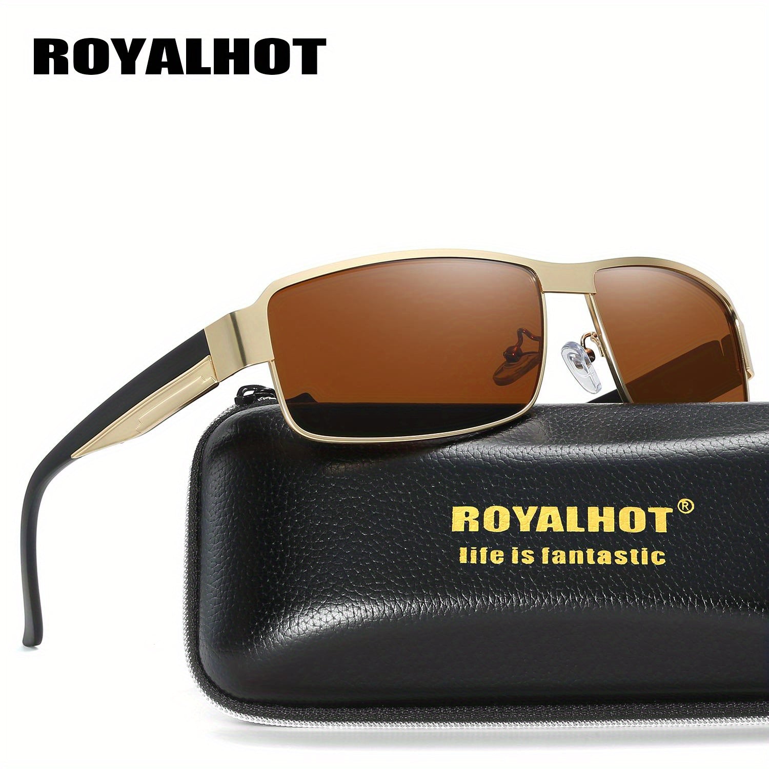 RoyalHot Metal Polarized Driving Sunglasses