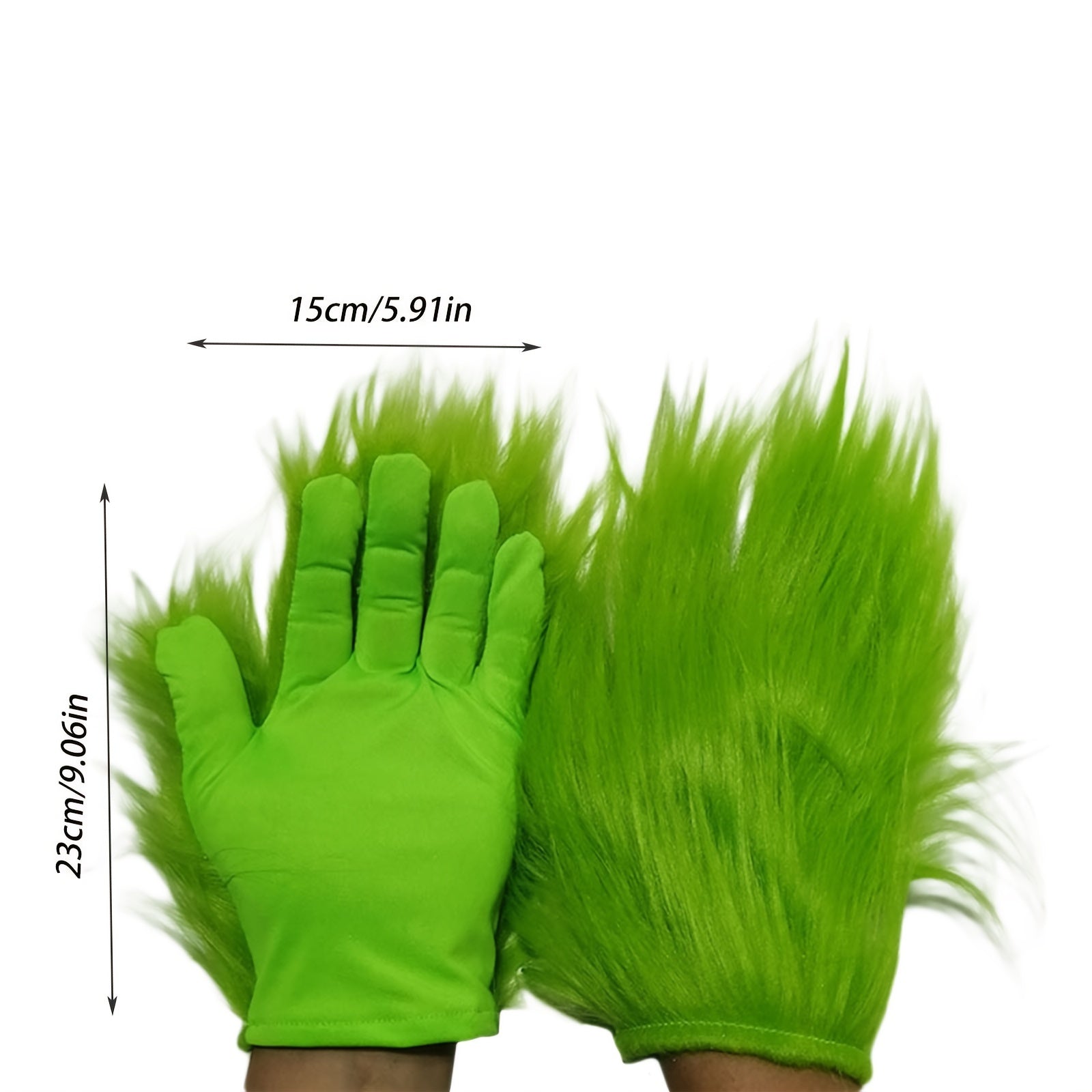 Christmas Thief Gloves Fluorescence Green Santa Decoration Carnival