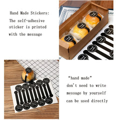 200pcs Lollipop Cake Packaging Seal Sticker 10x3cm