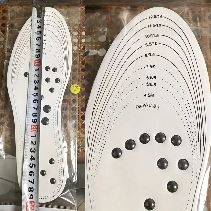 Magnetic Massage Insoles Foot Acupressure Shoe Pads Therapy