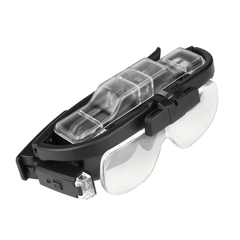 Rechargeable Magnifying Glasses with LED Light, 6 Adjustable Lenses for Reading