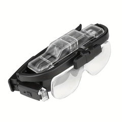 Rechargeable Magnifying Glasses with LED Light, 6 Adjustable Lenses for Reading