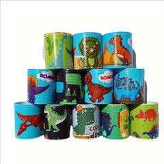 12pcs Dinosaur Snap Rings for Parties - Holiday Dinosaur Bands