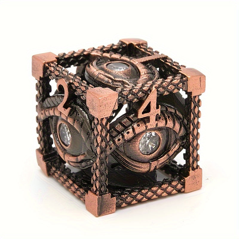 7pcs Hollow Magic Eye Metal Dice Set Role-playing Game Props Christmas