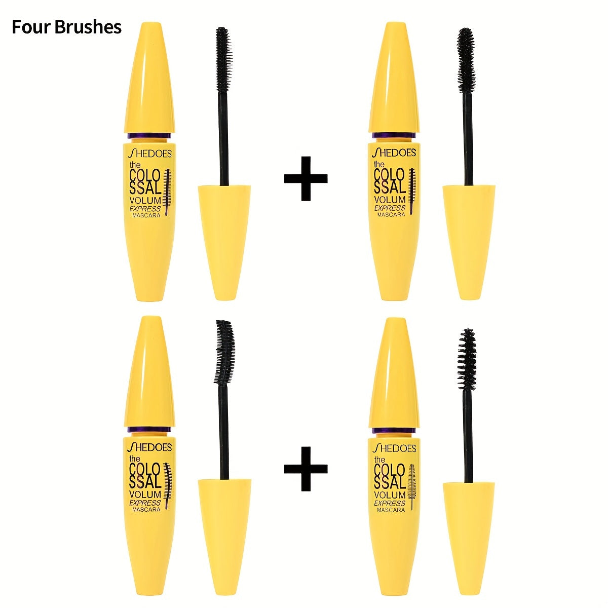 4 Brush Waterproof Mascara Set