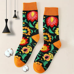 Colorblock Crew Socks Women's Stockings