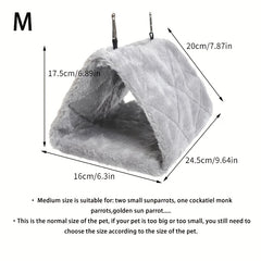 Small Pet Triangle Nest Flannelette Myna Winter Nest Pet Warm Cozy Cage