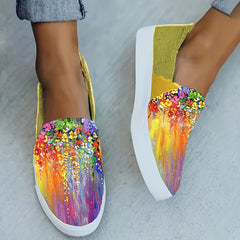 Women's Colorful Sequin Flat Shoes Lightweight Comfortable Skate Shoes
