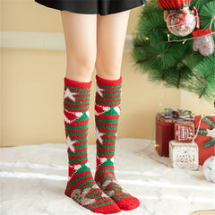 15 Pairs Cartoon & Christmas Fuzzy Socks Women's Stockings