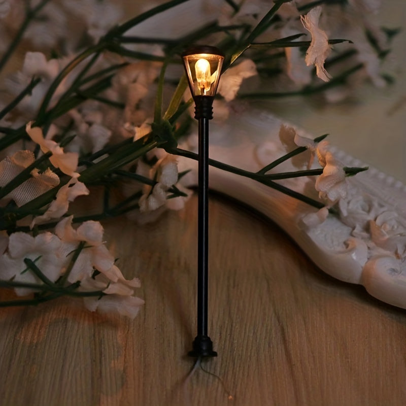 5pcs Model Street Light Building Sand Plate Mould Dollhouse Decoration